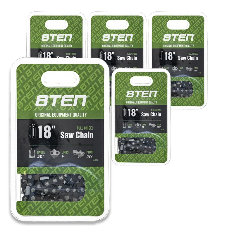 Chainsaw Chain 18 Inch .063 .325 74DL For Husqvarna 591104274 501841774 H2874 36390050074 26RS74E | 5-PACK