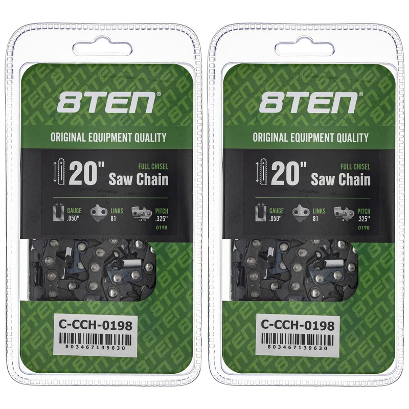 Chainsaw Chain 20 Inch .050 .325 81DL For Husqvarna Stihl 20LPX081G 23RS381E 20LGX081G 23RSC81 | 2-PACK