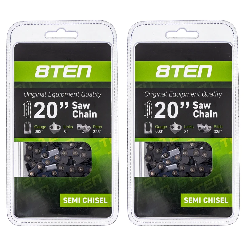 Chainsaw Chain 20 Inch .063 .325 81DL For Windsor 26RM381 26RSC81 501841781 591104281 H2881 | 2-PACK