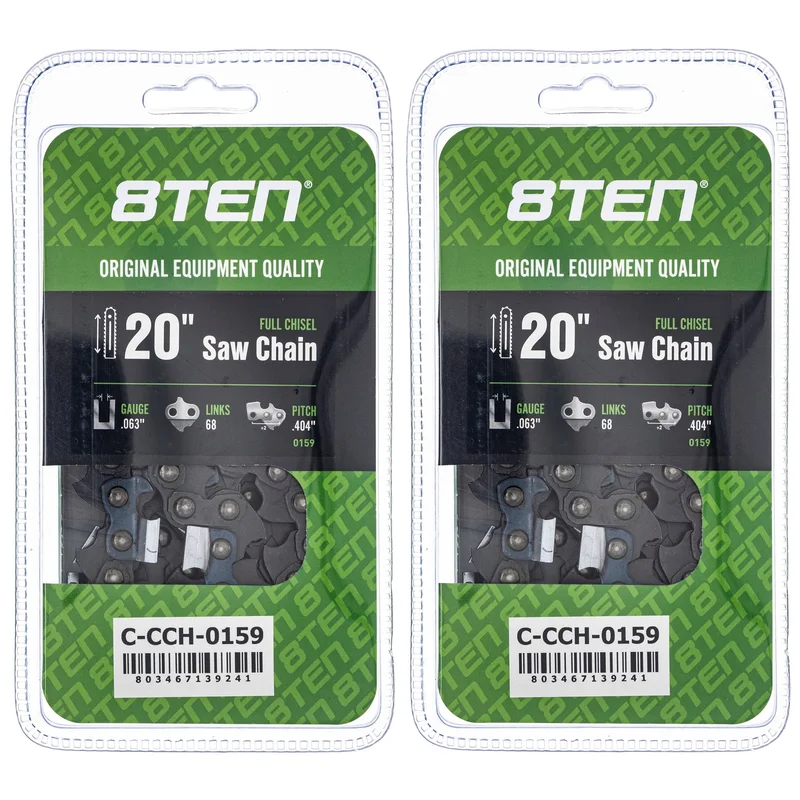 Chainsaw Chain 20 Inch .063 .404 68DL For Husqvarna Stihl Solo Dolmar 39460050068 | 2-PACK