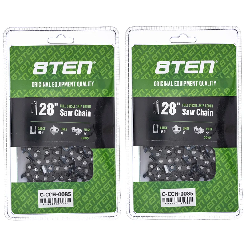 Chainsaw Chain 28 Inch .050 3/8 91DL For Husqvarna Stihl Oregon 72EXJ091G 72EXL091G 33RS91E H4791 | 2-PACK