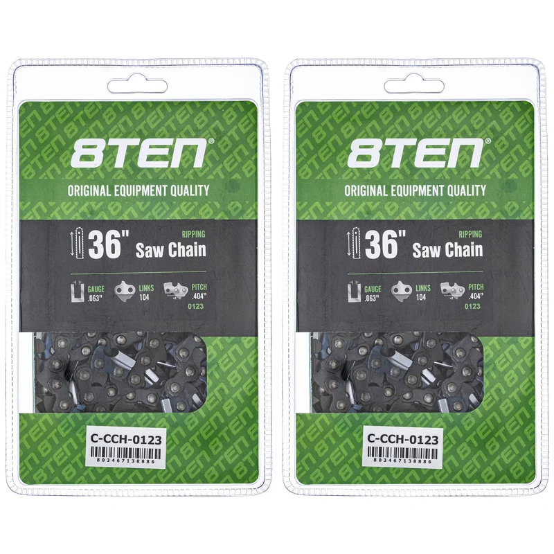 Chainsaw Chain 36 Inch .063 .404 104DL For Stihl 46RS104 46RM104 36680050104 27X104G | 2-PACK