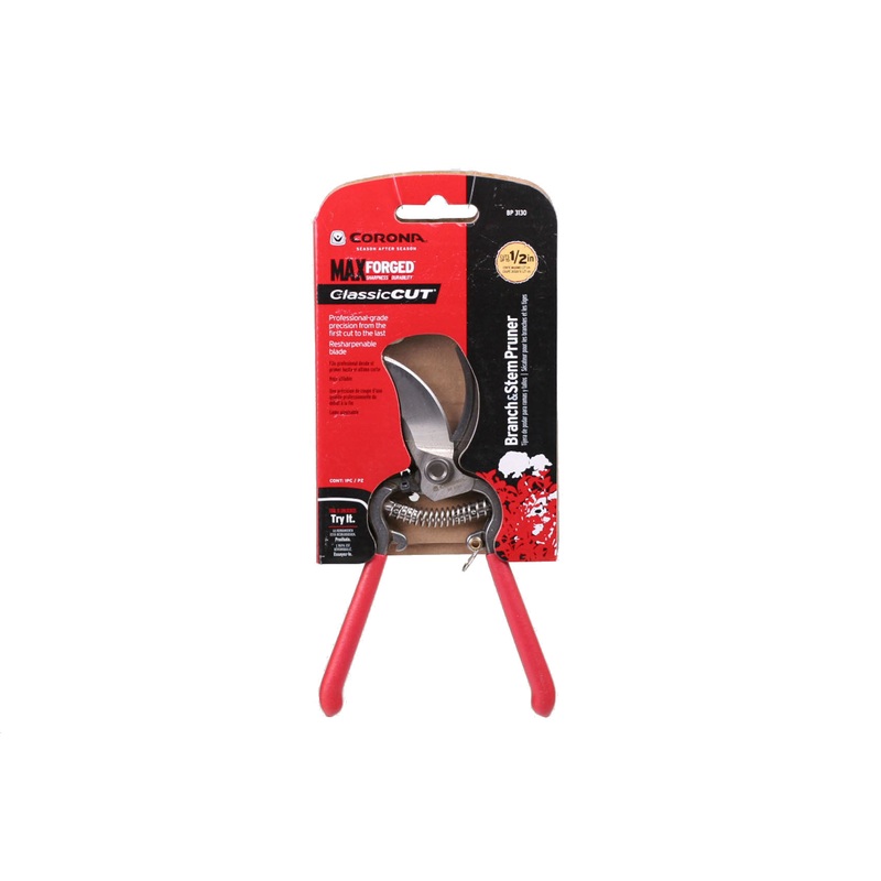 ClassicCUT Bypass Pruner -Inch -inch cut capacity, resharpenable blade, al