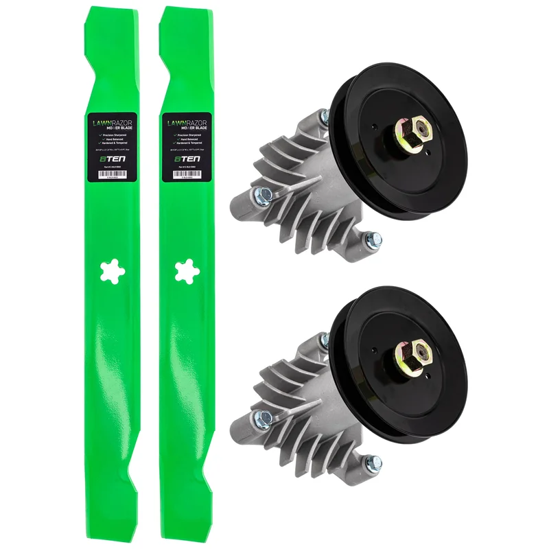 Deck Spindle & Mower Blade Kit For AYP Wizard Poulan Pro