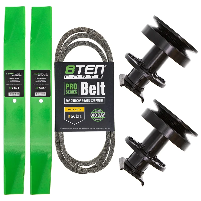 Deck Spindles, Blades, & Belt Kit For Roper MK1001922