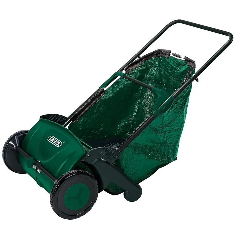 Draper Expert Garden Sweeper, 21″, Adjustable Nylon Brushes, Steel Chassis, Plastic Body, Collects Leaves, Grass & Garden Debris