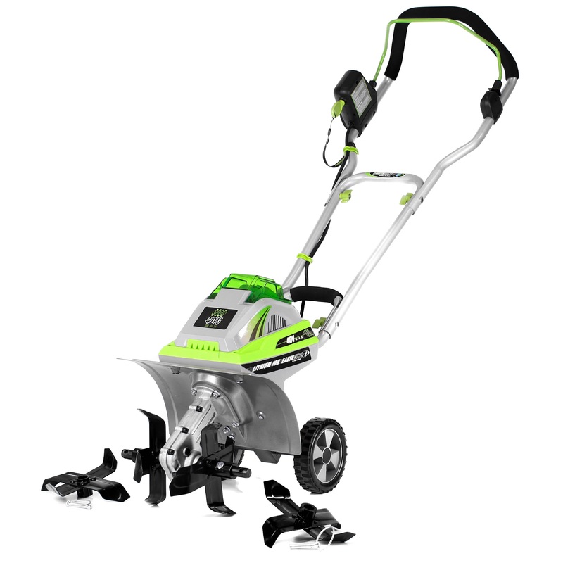 Earthwise Power Tools by ALM 11" 40V 4Ah Lithium Tiller/Cultivator