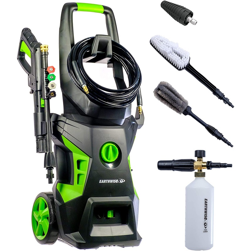 Earthwise Power Tools by ALM 2050 psi Cannister Pressure Washer Bundle - Black