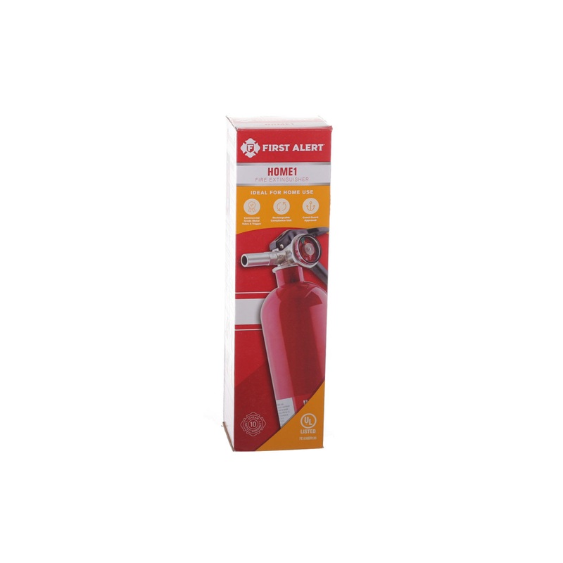 First Alert Home1 Fire Extinguisher, Monoammonium Phosphate Extinguish Agent, 2.