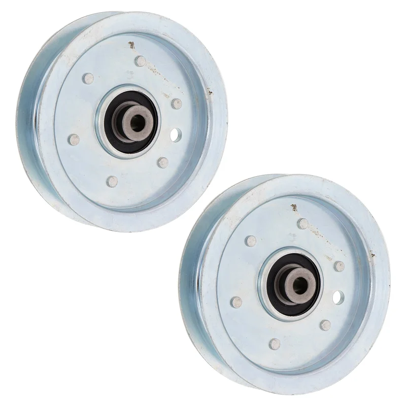 Flat Idler Pulley Set For Cub Cadet White Outdoor Huskee 756-1229 7023966 7023966YP 23966 2441649 | 2-PACK