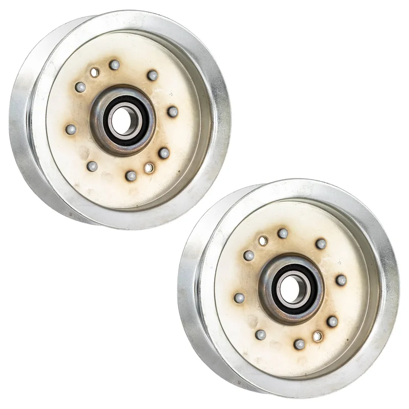 Flat Idler Pulley Set For Troy-Bilt Cub Cadet Craftsman GY20629 756-05034 GY20110 GY22082 756-05034A | 2-PACK