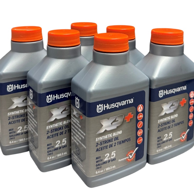 Husqvarna 6.4oz XP+ 2-Stroke Oil 2.5 Gallon Mix 6 Pack - 593152303