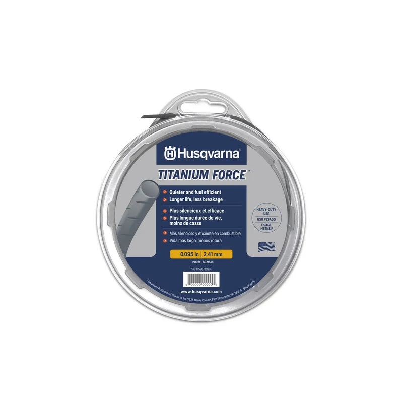 Husqvarna Titanium Force .130 diam Trimmer Line, 76ft - 529336901