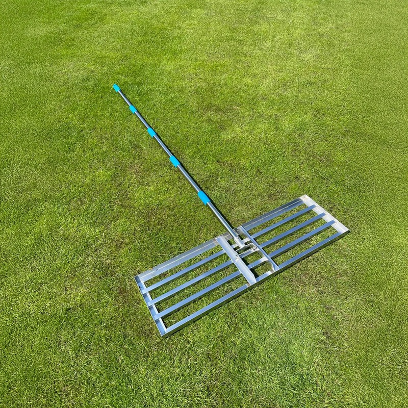 Lawn leveling Lute - 75cm wide - Stainless Steel - 2m handle