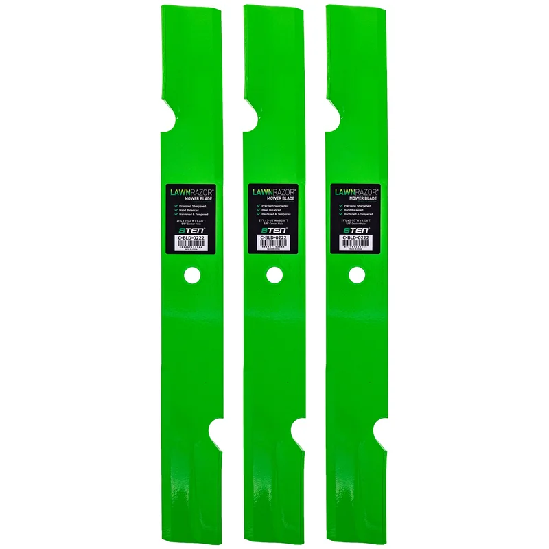 LawnRAZOR Air Lift Notched Blade For Scag 482881 | 3-PACK