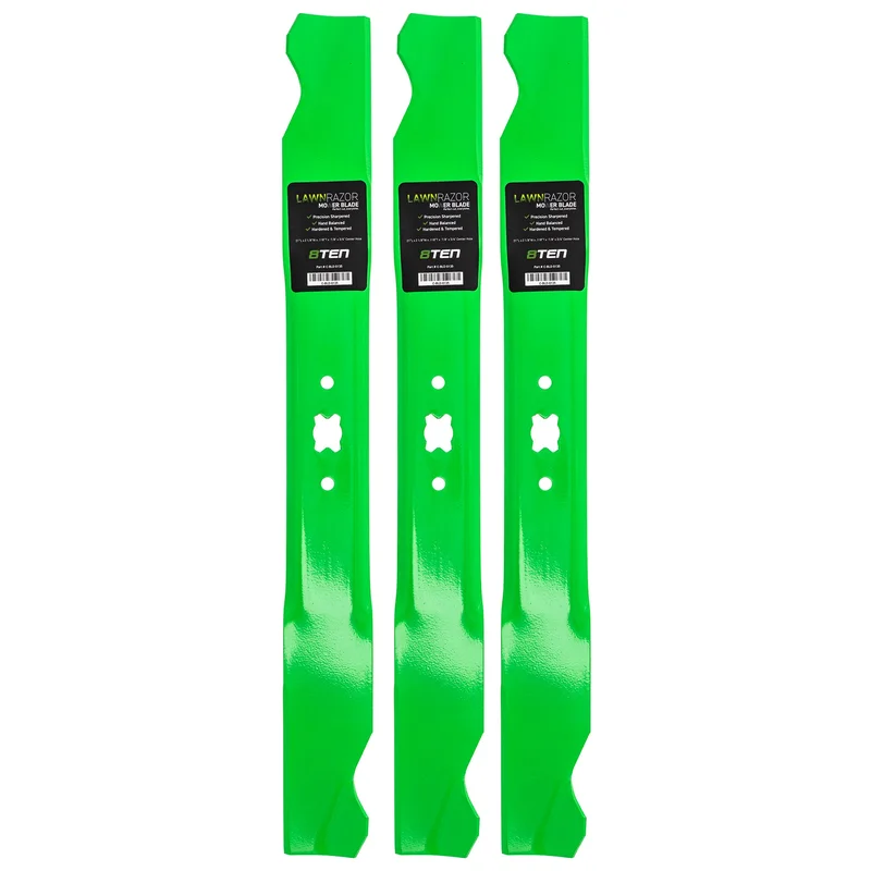 LawnRAZOR High Lift Blade For Craftsman Cub Cadet Columbia 742-0741 942-0741A 942-0741 01002810 | 3-PACK
