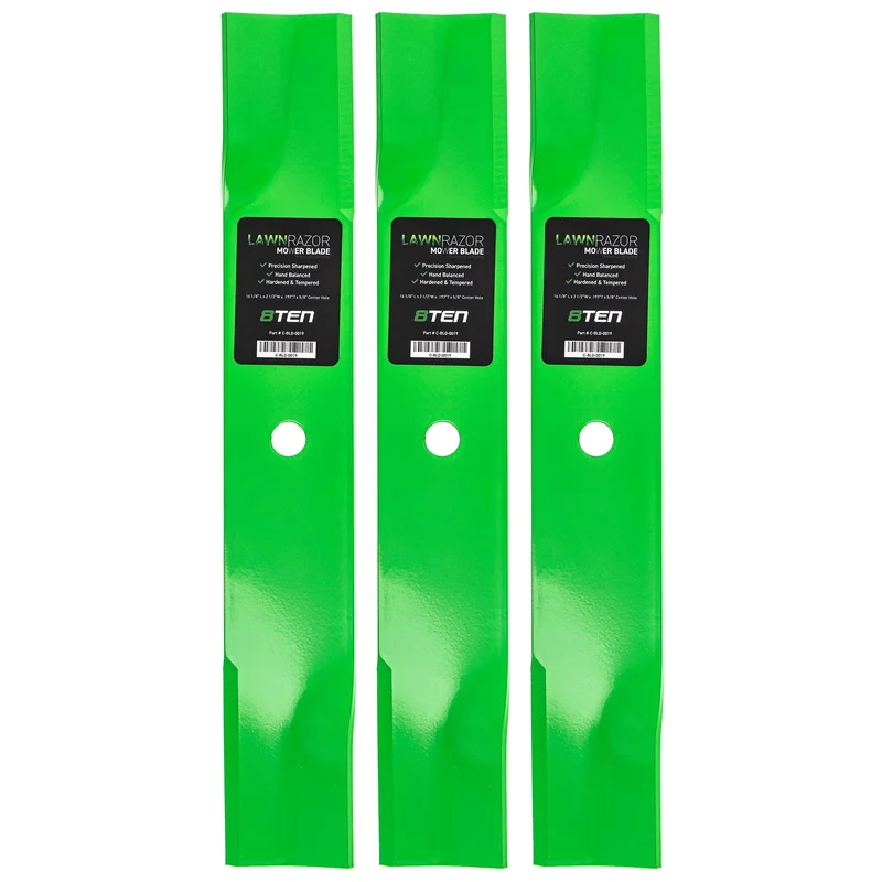 LawnRAZOR High Lift Blade For Gravely Ariens Scag 1520843 20843 1520843S 04919100 05244100 GDU10230 | 3-PACK