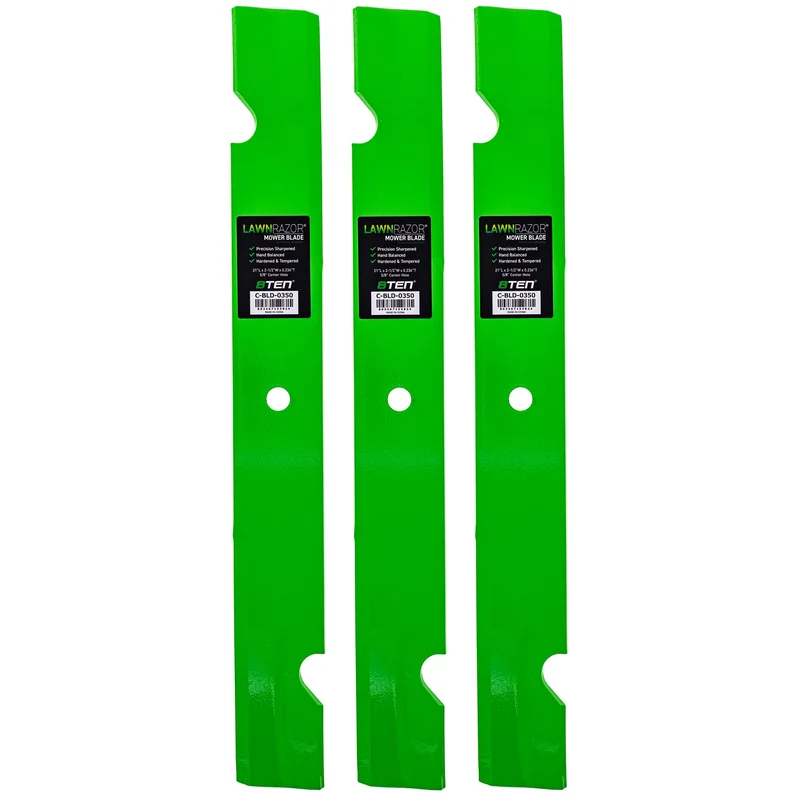 LawnRAZOR Notched Air Lift Blade For Ferris 5020842 5020842S 5020842ASM 20842 | 3-PACK