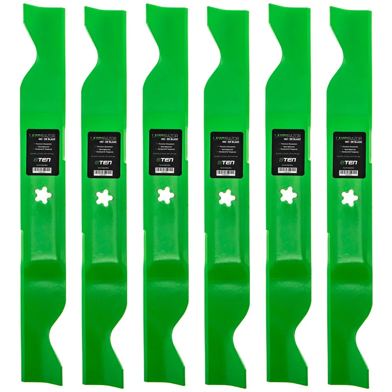 LawnRAZOR Notched High Lift Blade For Husqvarna Poulan Pro Jonsered 532405380 405380 403107 | 6-PACK