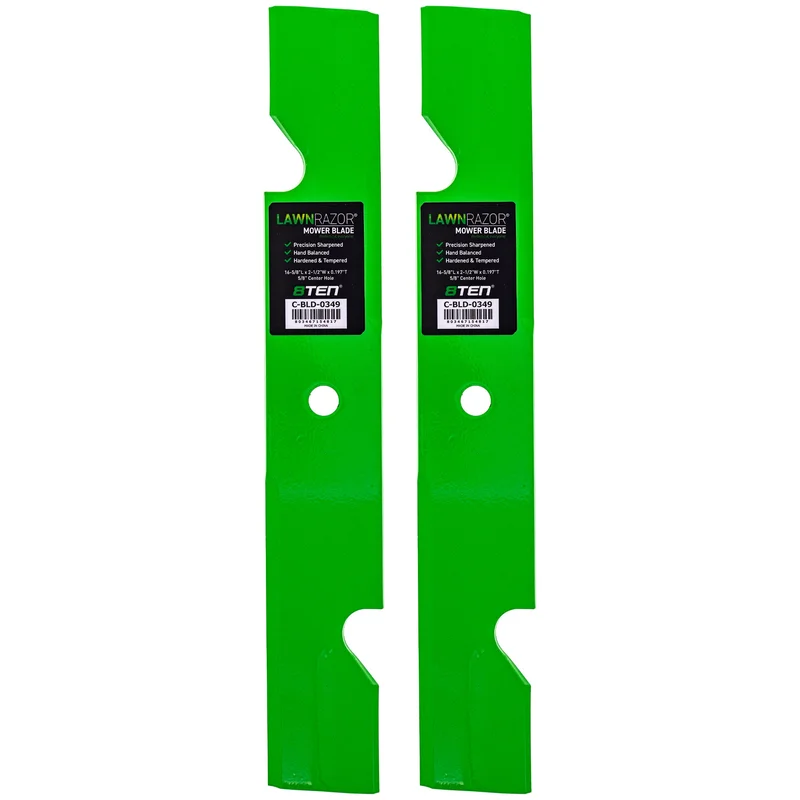 LawnRAZOR Notched High Lift Blade For MTD Pro Cub Cadet 00021871 | 2-PACK