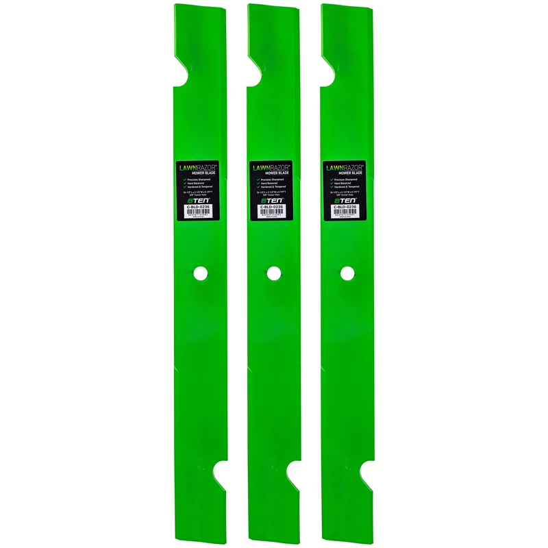 LawnRAZOR Notched High Lift Blade For Scag 481709 | 3-PACK