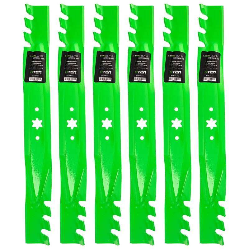 LawnRAZOR Toothed Blade For Craftsman Columbia Cub Cadet 742-0616A 742-0616 942-04308-X 942-04126 | 6-PACK