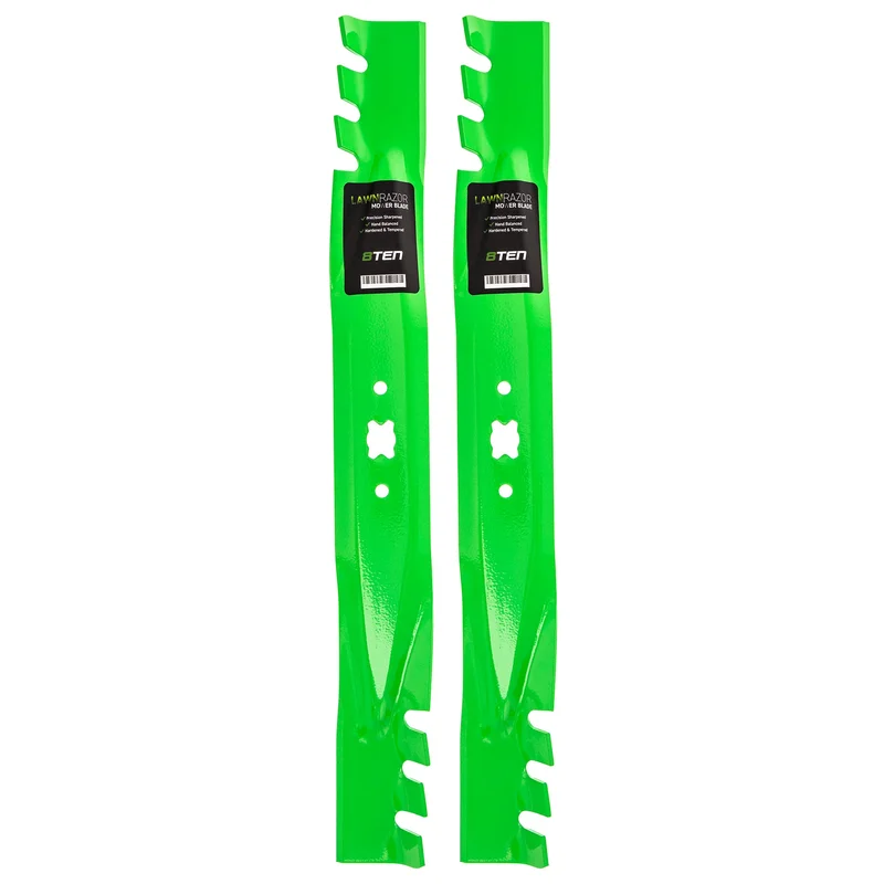 LawnRAZOR Toothed Blade For Craftsman Cub Cadet Columbia 742-0741 01002810 742-0741A 742-3032 | 2-PACK