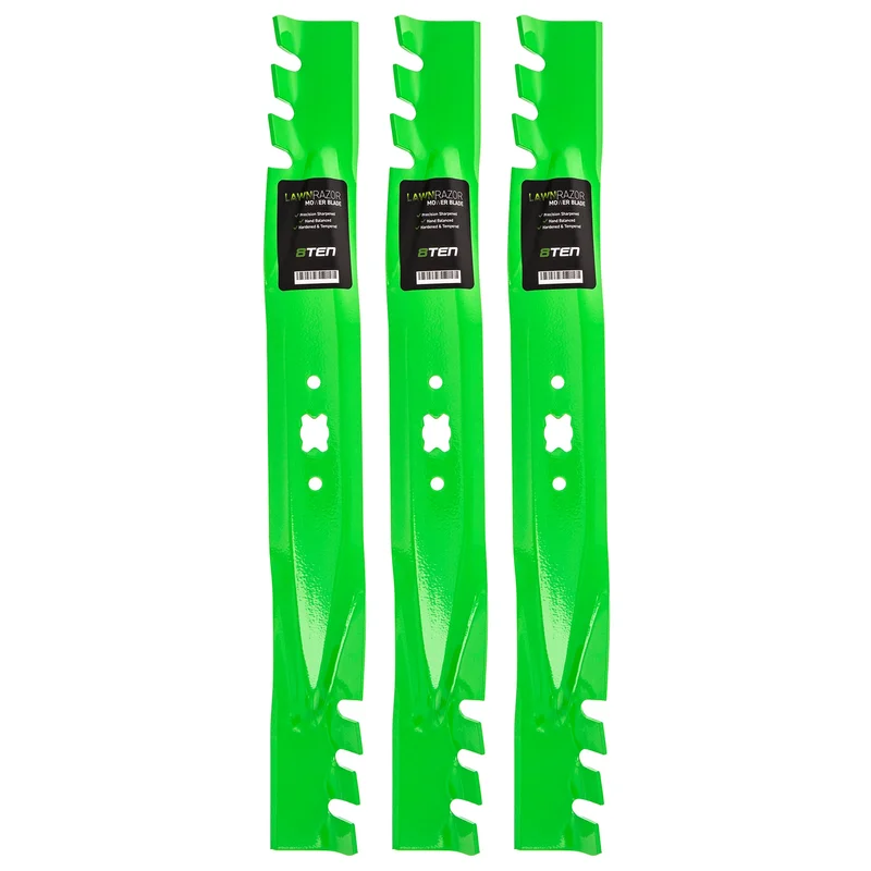 LawnRAZOR Toothed Blade For Craftsman Cub Cadet Columbia 742-0741 01002810 742-0741A 742-3032 | 3-PACK