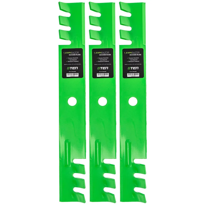 LawnRAZOR Toothed Blade For John Deere Sabre Scotts M115496 GY20569 M113518 M115329 M114582 | 3-PACK
