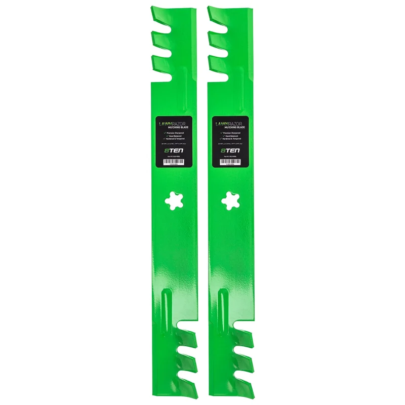 LawnRAZOR Toothed Mower Blade For AYP Poulan Pro Husqvarna 134149 138971 127843 138498 21546095 | 2-PACK