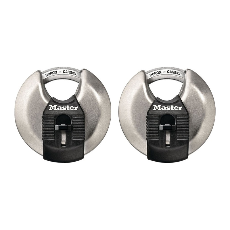 Master Lock M40Xt Disc Shrouded Padlock, 3/8 In Dia, 5/8 In H X 1-3/32 In W, Sta