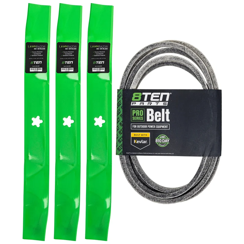 Mower Blades & Deck Belt Kit For Poulan Pro Poulan AYP MK1007798