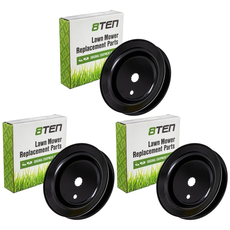 Mower Deck Pulley Set For Columbia White Outdoor Huskee 756-1188 80-91-045 8091045 7561188 | 3-PACK