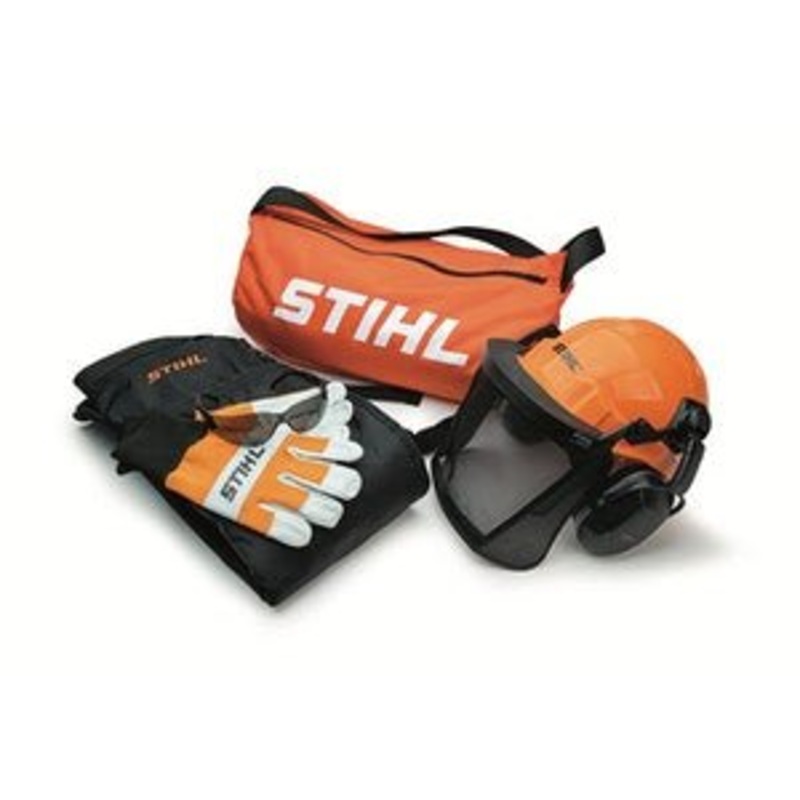 PPE KIT--GLASSES GLOVES CHAPS HELMET SYSTEM DUFFEL BAG