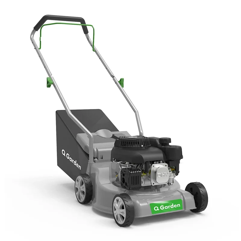 Q Garden 39cm 132cc Petrol Rotary Push Lawn Mower