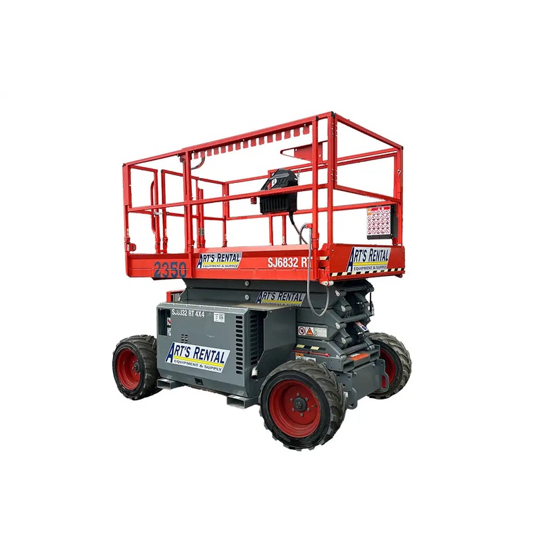 Rough Terrain Scissor Lift 32' x 68", Diesel Powered