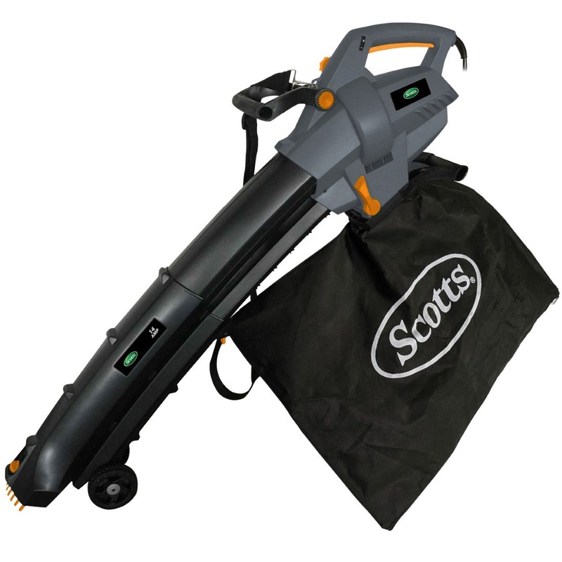 Scotts 200 MPH 14-Amp 120V Corded 3 in 1 Blower with Straight Tube