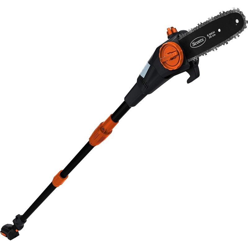 Scotts Outdoor Power Tools LPS40820S 20-Volt 8-Inch Cordless Pole Saw, Black
