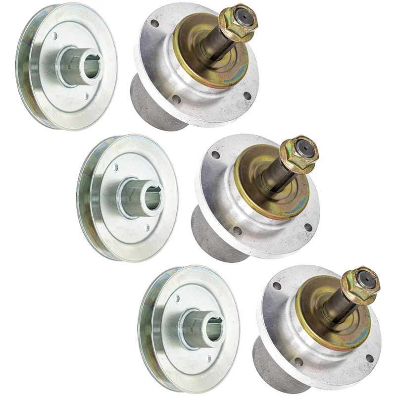 Spindle & Pulley Kit For Scag | 3-PACK