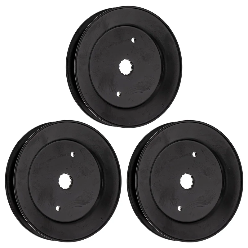 Spindle Pulley Set For Husqvarna AYP Poulan 153532 173435 532173435 129206 532153532 532129206 | 3-PACK