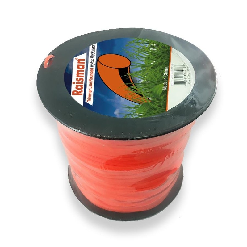 Trimmer Line Round / Orange / Size 2.5 Mm / .095" / 2 Kg /4.4 Pounds Spool / 35 (72-25-200)