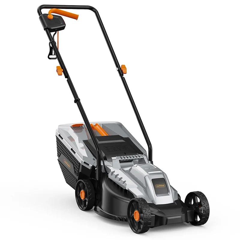 VonHaus Electric Lawnmower 1200W, Corded, 30L Collection Box, 3 Depth Settings, 32cm Cutting Width, 10m Power Cord