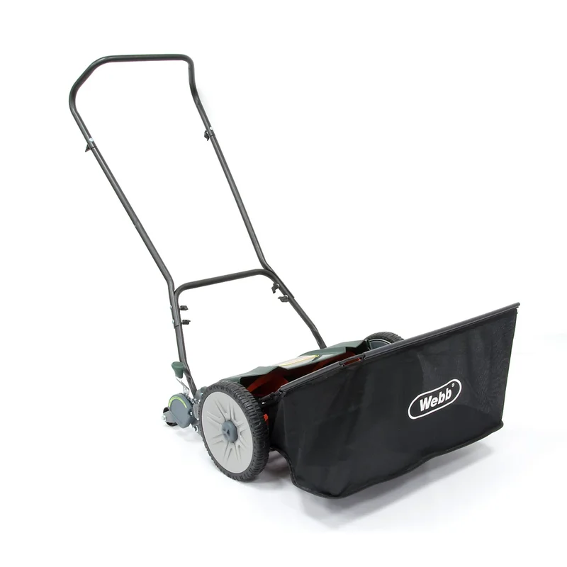 Webb WEH18 46cm (18″) Cylinder Contact Free Sidewheel Manual Push Lawnmower