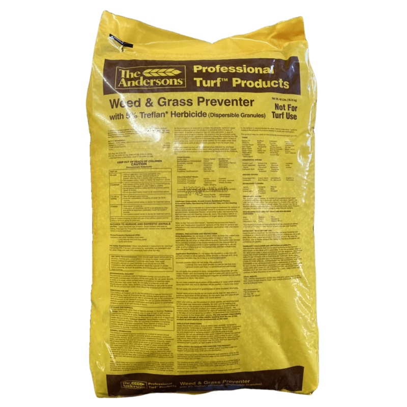 Weed & Grass Preventer w/ 5% Treflan- 40Lb Bag